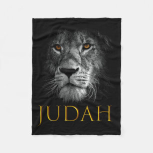 Lion Of Judah Jesus Christian Faith Over Fear Prem Fleece Blanket