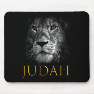 Lion Of Judah Jesus Christian Faith Over Fear Prem Mouse Mat