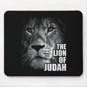 Lion Of Judah Jesus Christian Faith Over Fear Prem Mouse Mat