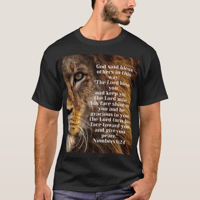 Lion of Judah Jesus Revelation Bible Verse  T-Shirt (Front)