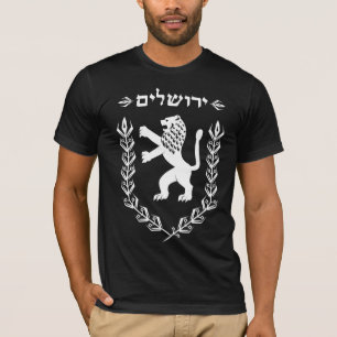 Lion Of Judah Jewish Pride Israel Flag Jerusalem T-Shirt