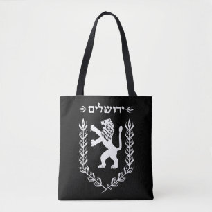 Lion Of Judah Jewish Pride Israel Flag Jerusalem Tote Bag