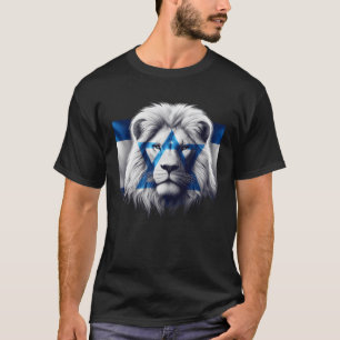Lion Of Judah Jewish Pride Israel Flag Symbol Stre T-Shirt