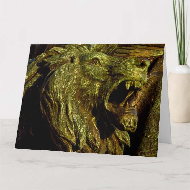 LION OF JUDAH Jumbo Greeting Card (Front)