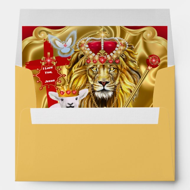 Lion Of Judah Lamb Of God Matching Envelopes (Back (Bottom))