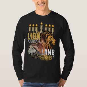 Lion Of Judah Lamb Of God Men's Long Sleeve T-Shirt