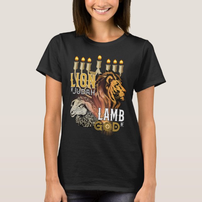 Lion Of Judah Lamb Of God Woman's T-Shirt (Front)