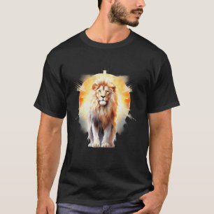 Lion Of Judah Lion Cross Christian Faith Jesus Heb T-Shirt