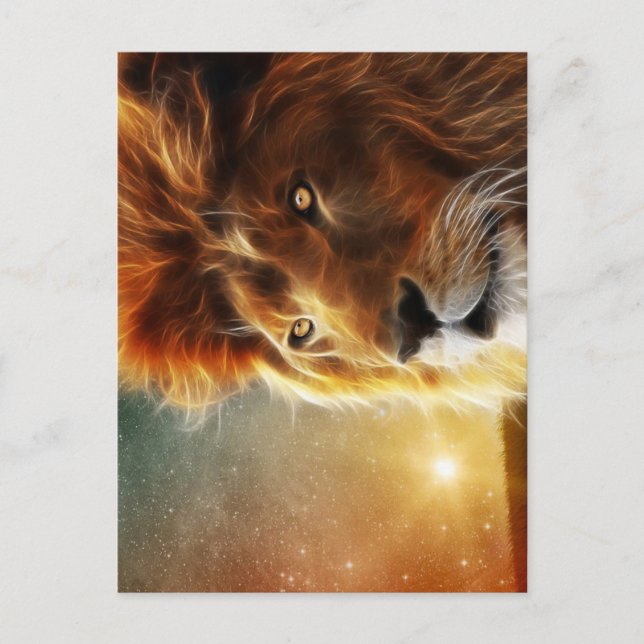 Lion of Judah - Lion - Rastafari - Postcard (Front)