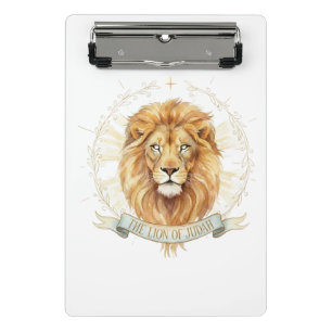 Lion of Judah Mini Clipboard - 6" x 9" Christian