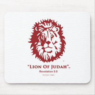 "Lion of Judah" Mouse Pad Cherry Red logo