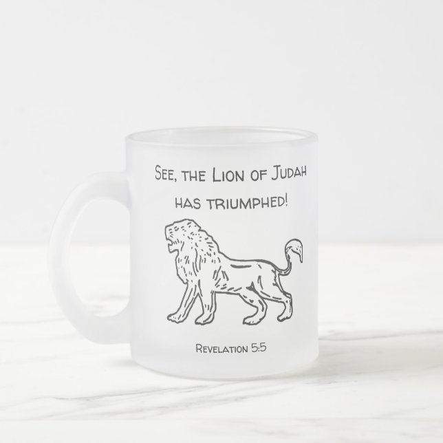 Lion of Judah Mug (Frosted) (Left)