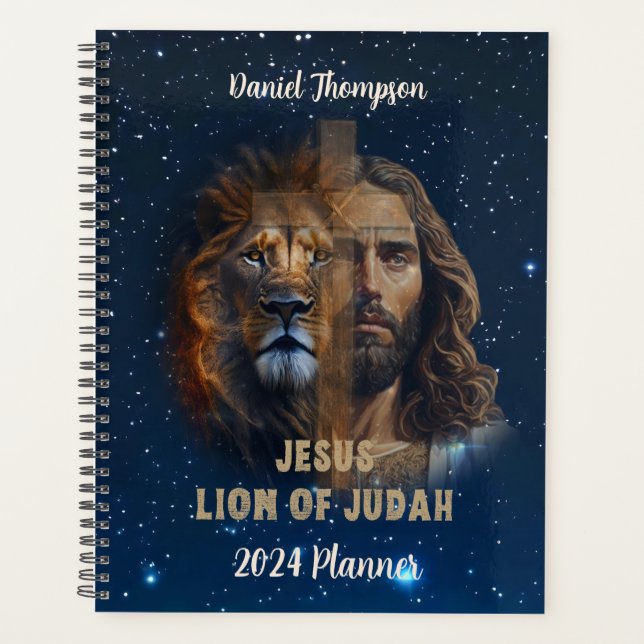 Lion Of Judah Personalised Custom Text Planner  (Front)