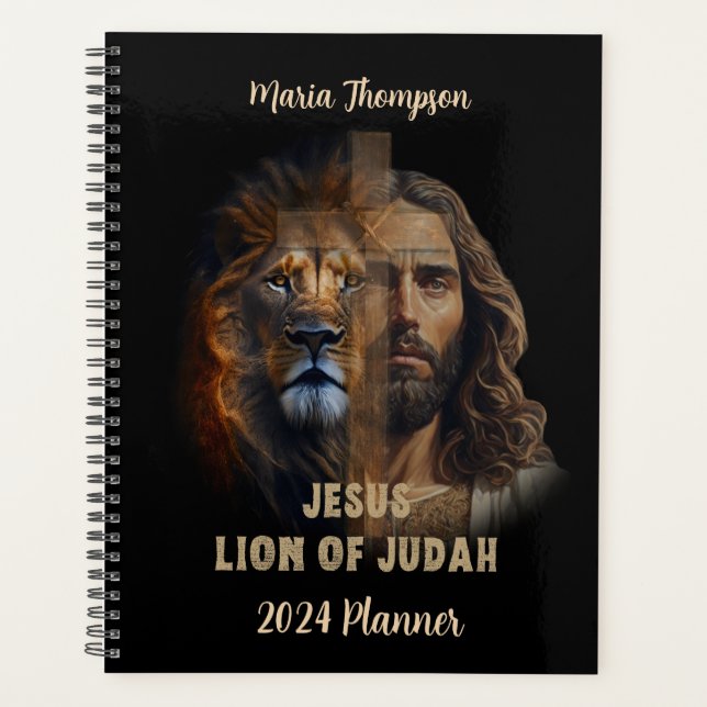 Lion Of Judah Personalised Custom Text Planner  (Front)