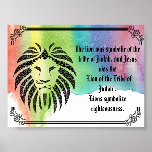 Lion Of Judah Poster (Front)