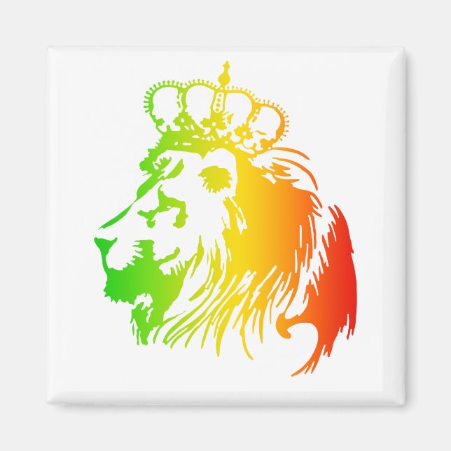 Lion Of Judah - Rasta Magnet (Front)