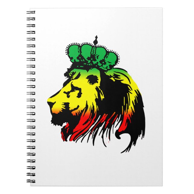 Lion Of Judah Rasta Notebook (Front)