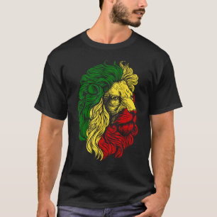 Lion of Judah Rasta Reggae Music Design T-Shirt
