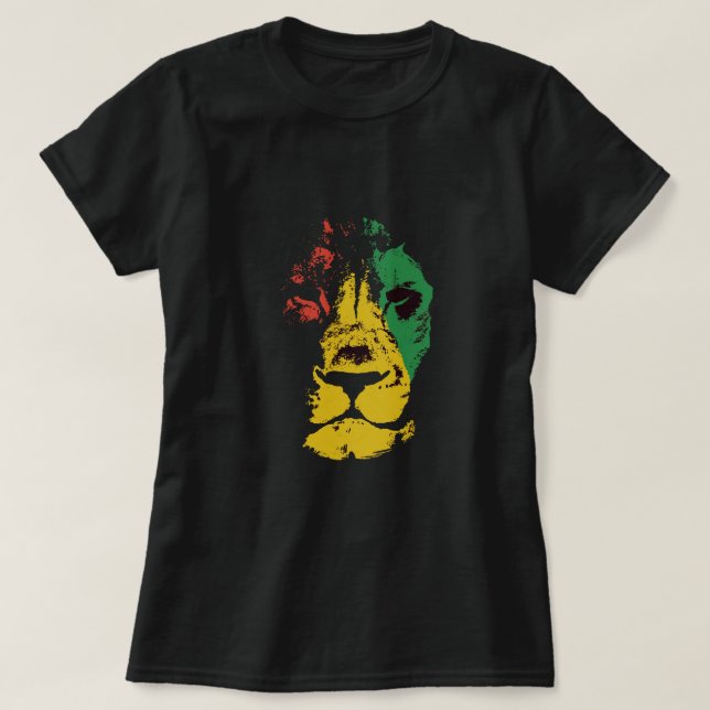 Lion Of Judah - Rasta T-Shirt (Design Front)