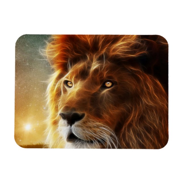 Lion of Judah - Rastafara - Reggae Rasta Magnet (Horizontal)