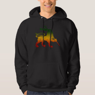 Lion Of Judah Rastafari Reggae Music Jamaica Rasta Hoodie