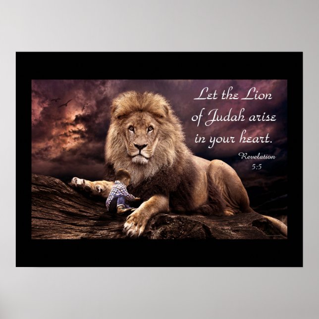 Lion of Judah Revelation 5:5  Poster (Front)