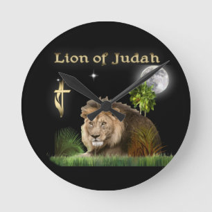 lion of Judah Round Clock