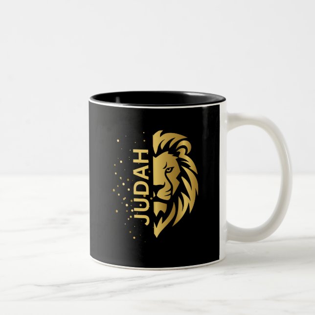 Lion of Judah Two-Tone Coffee Mug (Right)