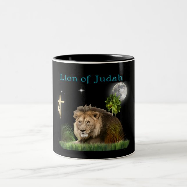 Lion of Judah Two-Tone Coffee Mug (Center)