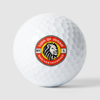 Lion of Judah Who Has Triumphed Christian Jesus Golf Balls