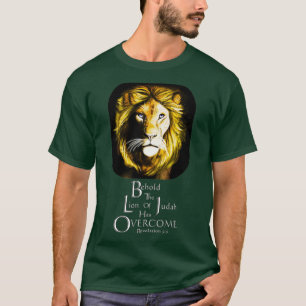Lion of Judah With Scripture Gold T-Shirt