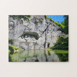 Lion of Lucerne Monument in Switzerland Jigsaw Puzzle