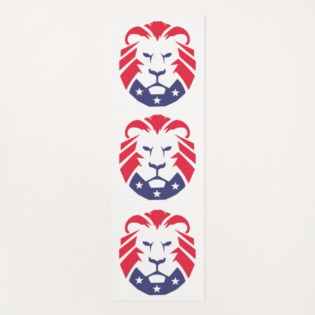 Lion of Patriots Yoga Mat (Front)