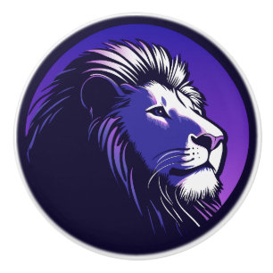 Lion of the 80's ceramic knob