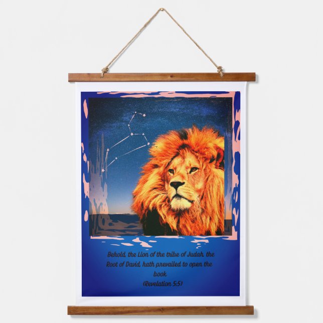 'Lion of the Tribe of Judah' Hanging Tapestry (Front)