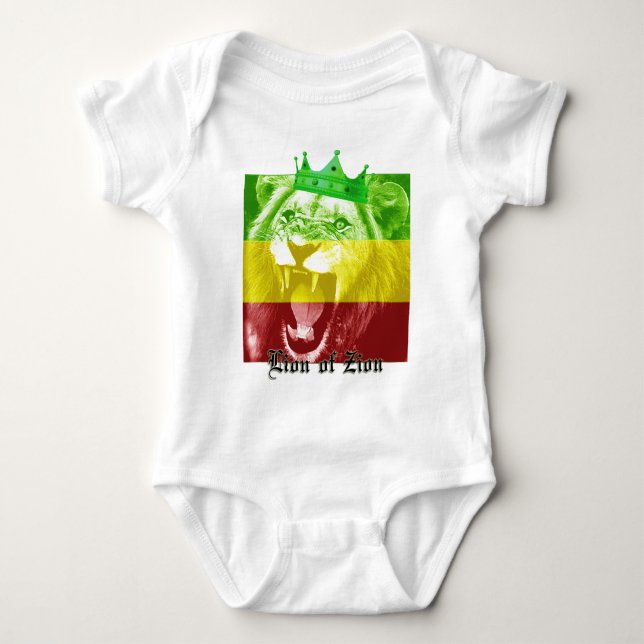 Lion of Zion Baby Bodysuit (Front)