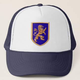 Lion on Blue Shield Trucker Hat