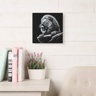 lion on the clock