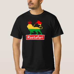 Lion One Love One Heart Rastafari Peace Rasta T-Shirt