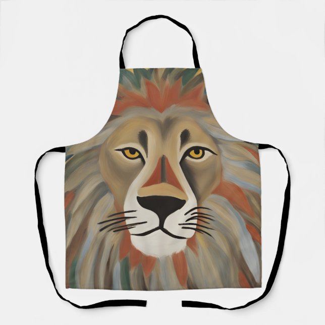 Lion Painting Apron (Front)