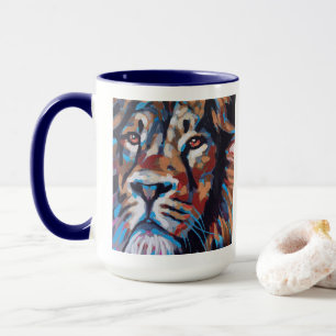 Lion Painting - Gift for Animal Lovers Mug