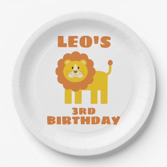 Lion Paper Plate (Front)