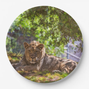 LION PAPER PLATE