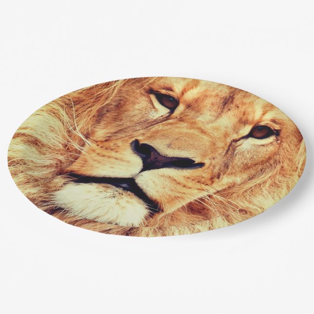 Lion Paper Plates (Angled)