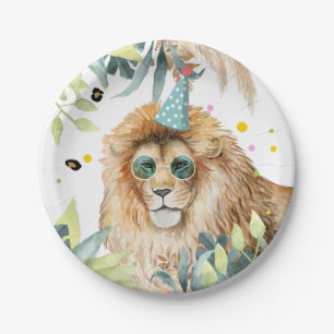 Lion Party Animals Jungle Birthday Safari Paper Plate