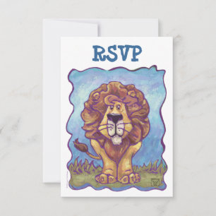 Lion Party Centre Coordinating RSVP Cards