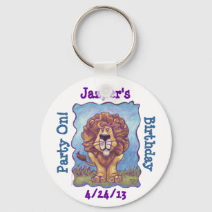 Lion Party Centre Key Ring