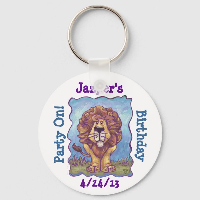 Lion Party Centre Key Ring (Front)