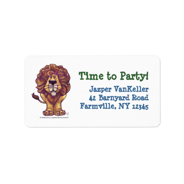 Lion Party Centre Label (Front)