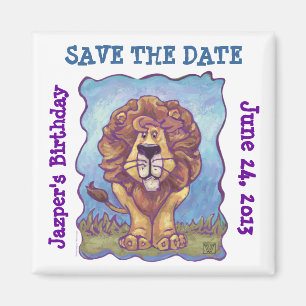 Lion Party Centre Magnet